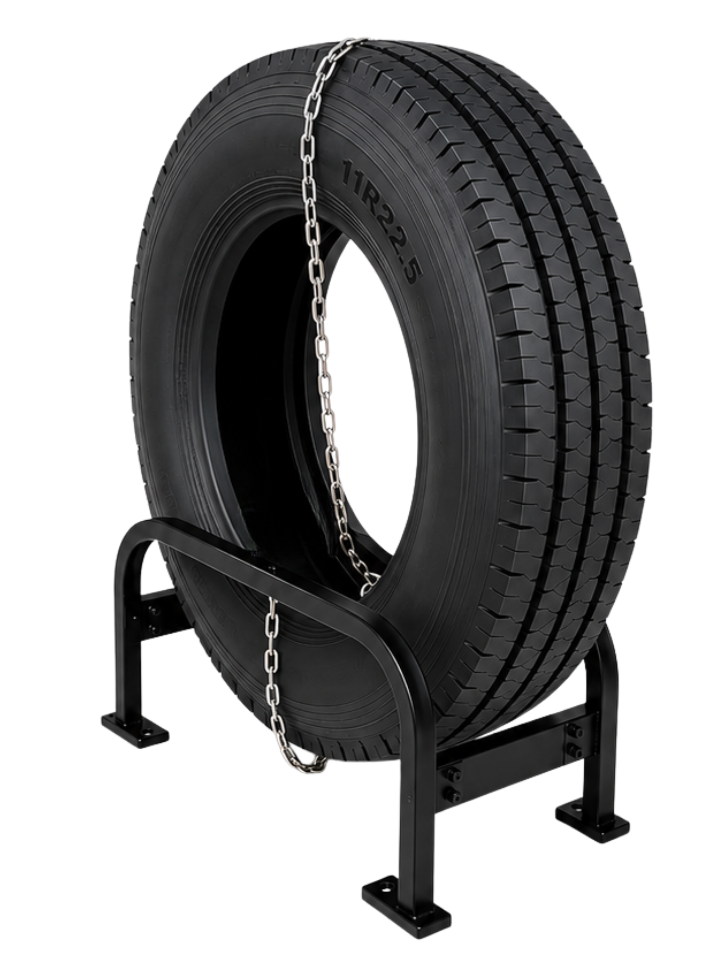 TTMS Heavy-Duty Spare Tire Stand with Chain